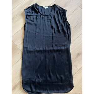 IRO Paris Black Sleeveless Dress Size 36, Ruched‎ Shoulders, Minimalist Chic